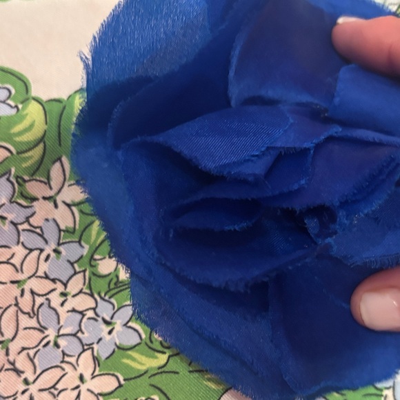 Rodarte Blue and Green Floral Maxi Dress - Picture 4 of 12